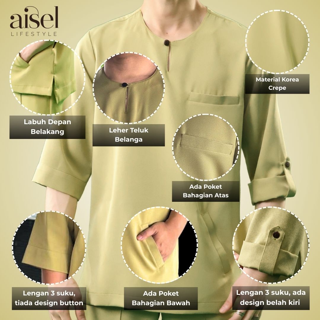 Kurta Bocah Set Seluar 2026 - Baju Lelaki - Image 2